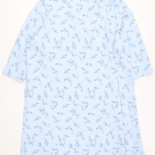 Marks and Spencer Womens Blue Floral  Top Dress Size 24