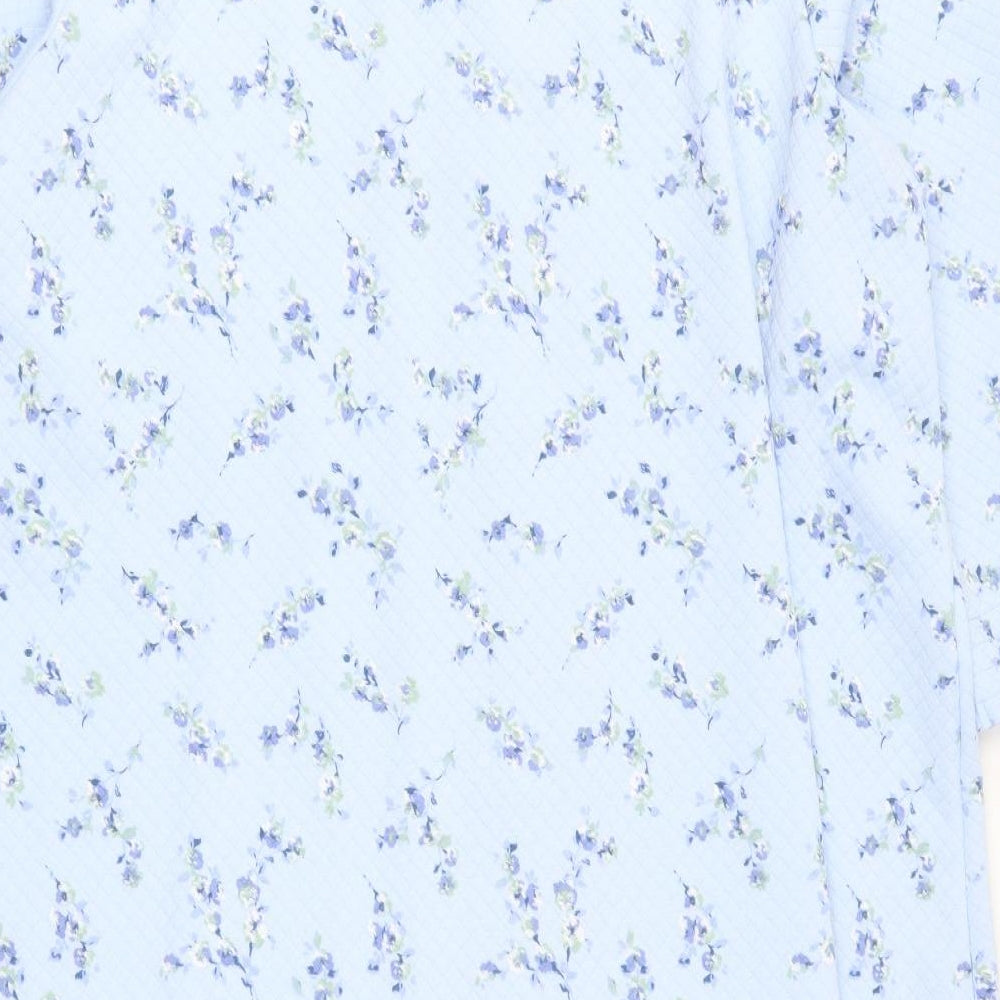 Marks and Spencer Womens Blue Floral  Top Dress Size 24
