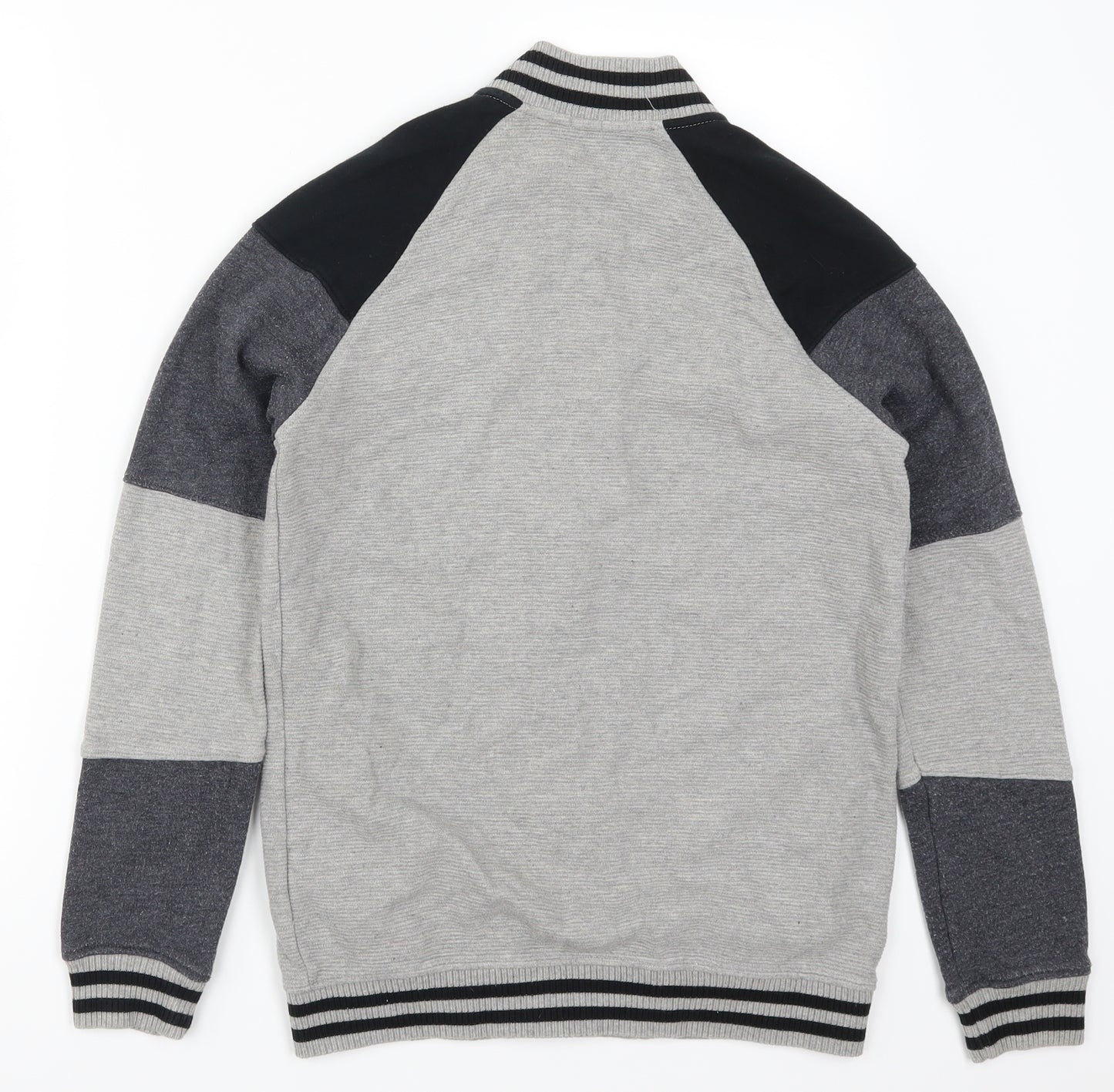 F&F Boys Grey Striped  Full Zip Sweatshirt Size 12-13 Years
