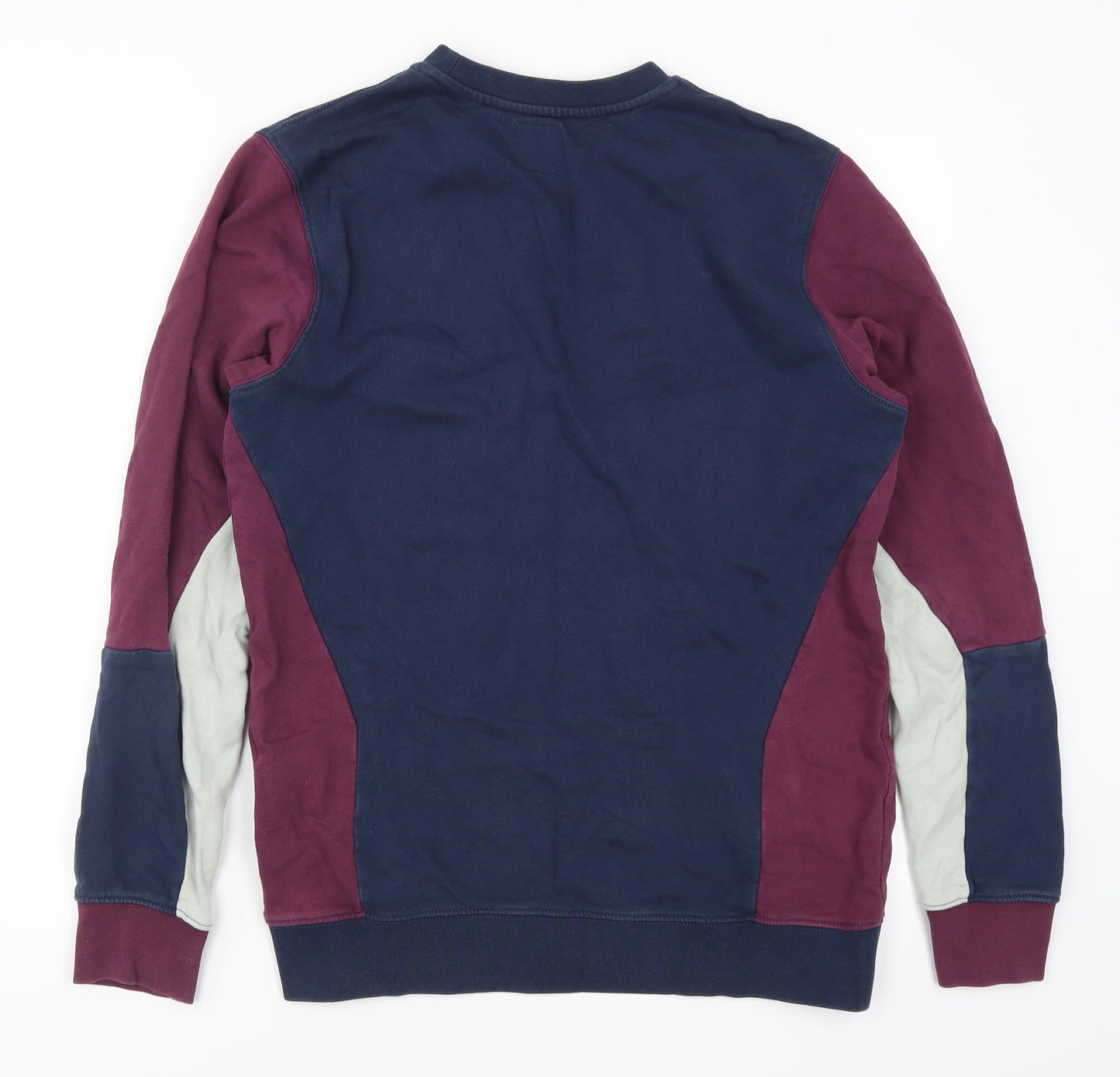 VANS Mens Blue   Pullover Sweatshirt Size S  - Purple Colour Block