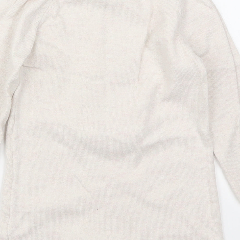 John Lewis Girls Beige   Jumper Dress  Size 12-18 Months  - Rabbit