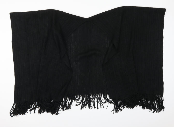 Preworn Womens Black    Shawl/Wrap