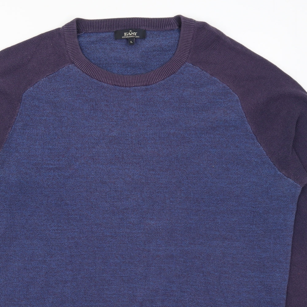 Matalan Mens Purple   Pullover Jumper Size L  - Blue