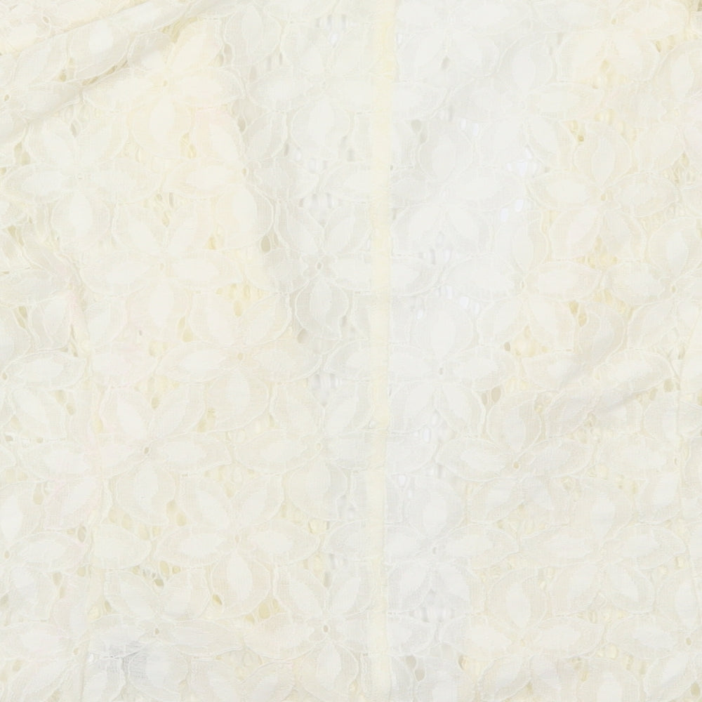 Roman Womens Ivory  Lace Jacket  Size 18