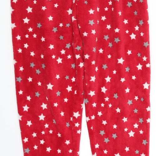 Matalan Womens Red Geometric  Trousers  Size M L26 in - Stars Loungewear