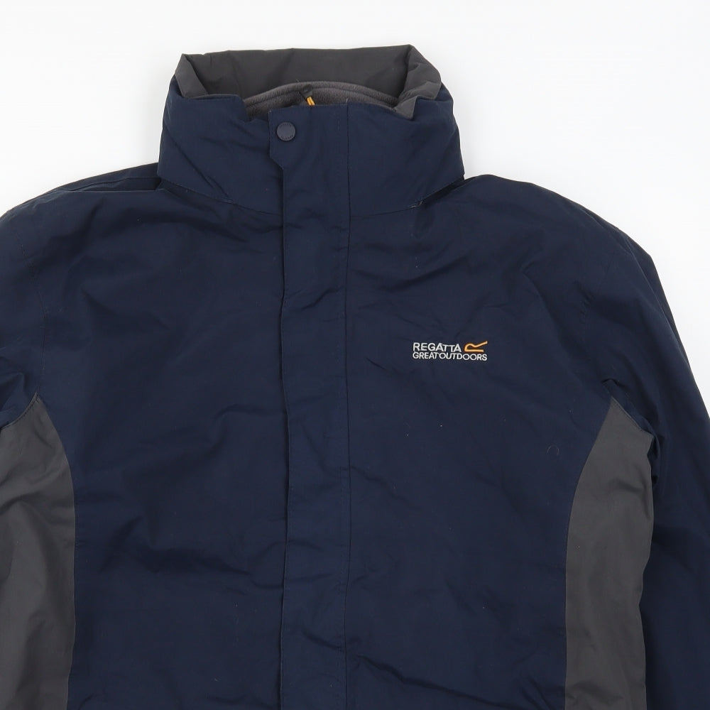 Regatta Mens Blue   Windbreaker Coat Size M
