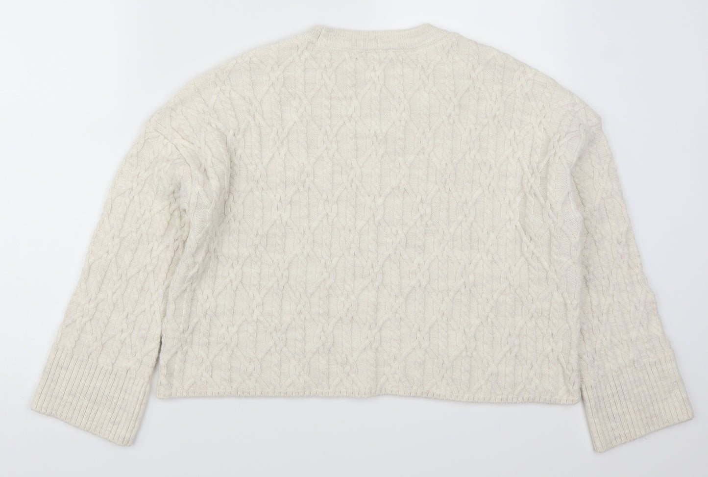 River Island Womens White   Pullover Jumper Size S