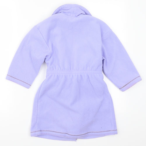 Primark Girls Purple Solid  Kimono Pyjama Top Size 3-4 Years