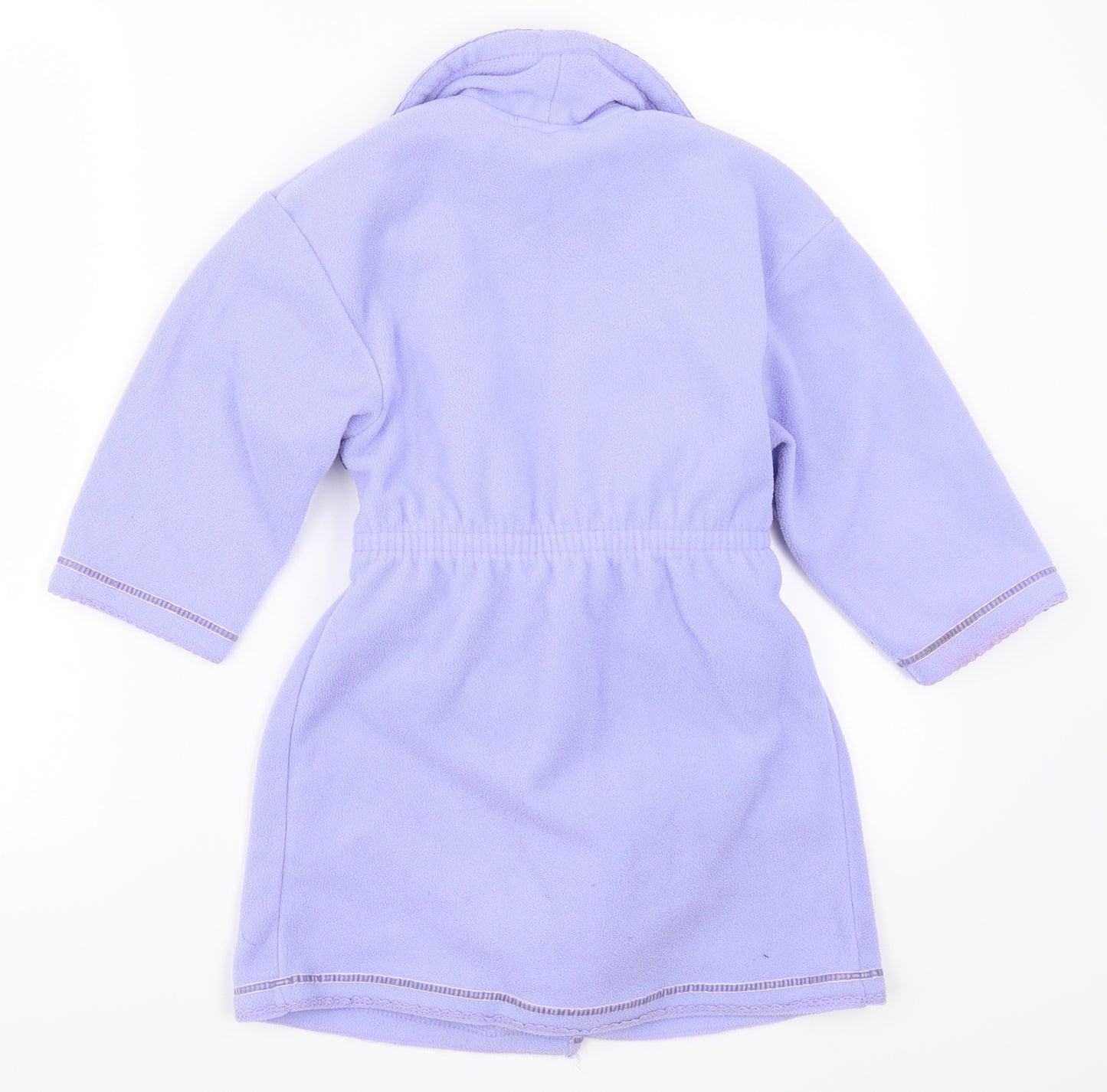 Primark Girls Purple Solid  Kimono Pyjama Top Size 3-4 Years