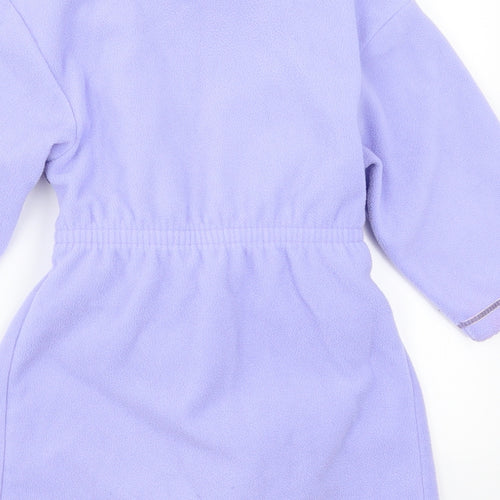 Primark Girls Purple Solid  Kimono Pyjama Top Size 3-4 Years