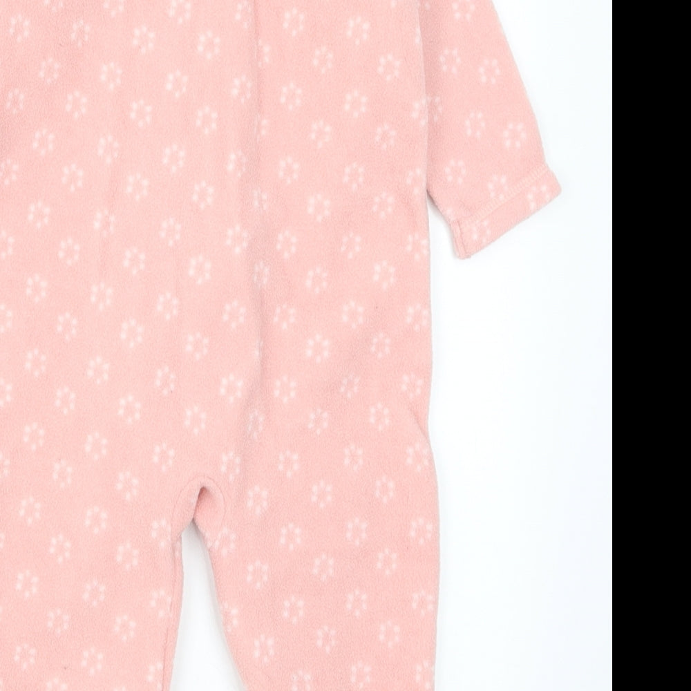 Mothercare Girls Pink Geometric  Cami One Piece Size 9-12 Months  - Shooting Star Cat Ufo