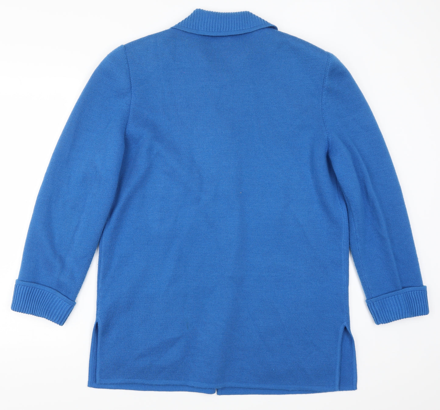 Country Jersey Womens Blue   Cardigan Jumper Size 16