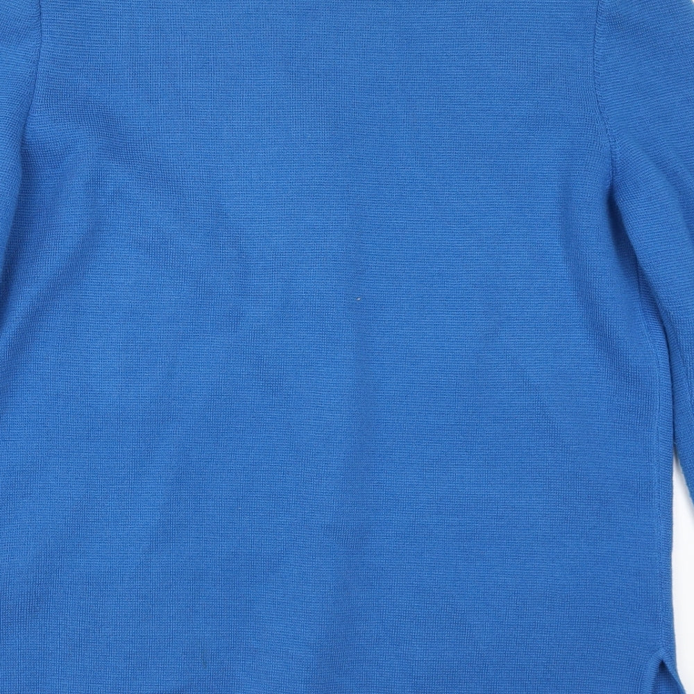 Country Jersey Womens Blue   Cardigan Jumper Size 16