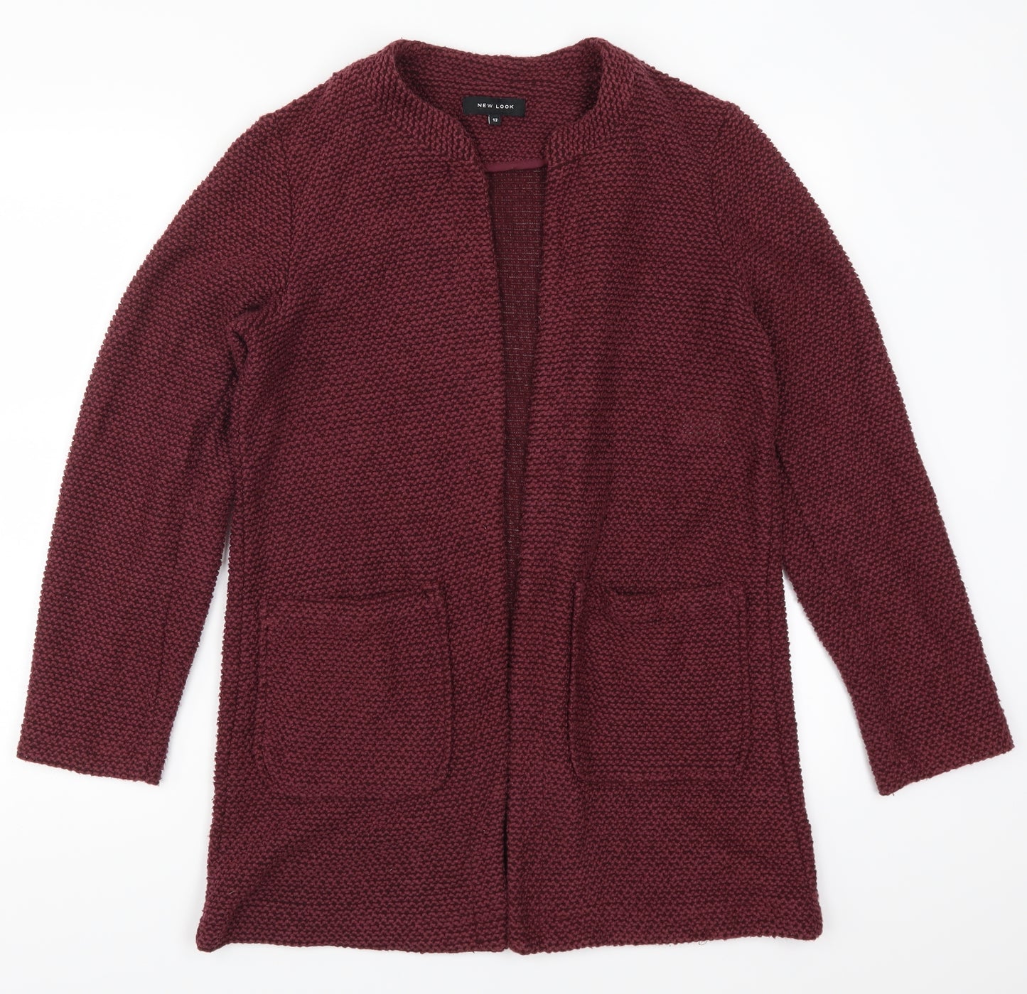 New Look Womens Red   Cardigan Jumper Size 12