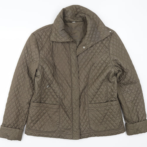 Berry Kay Womens Green   Quilted Coat Size 18