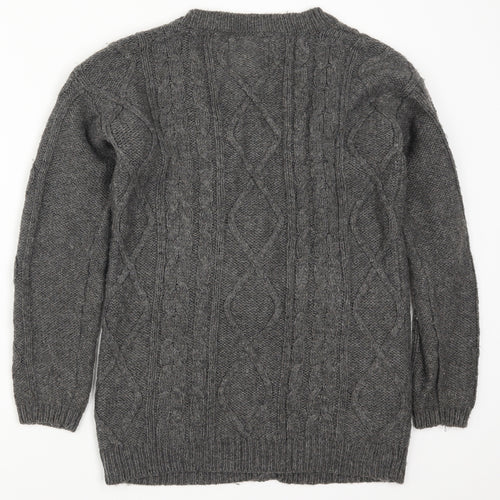 Papaya Womens Grey   Cardigan Jumper Size S