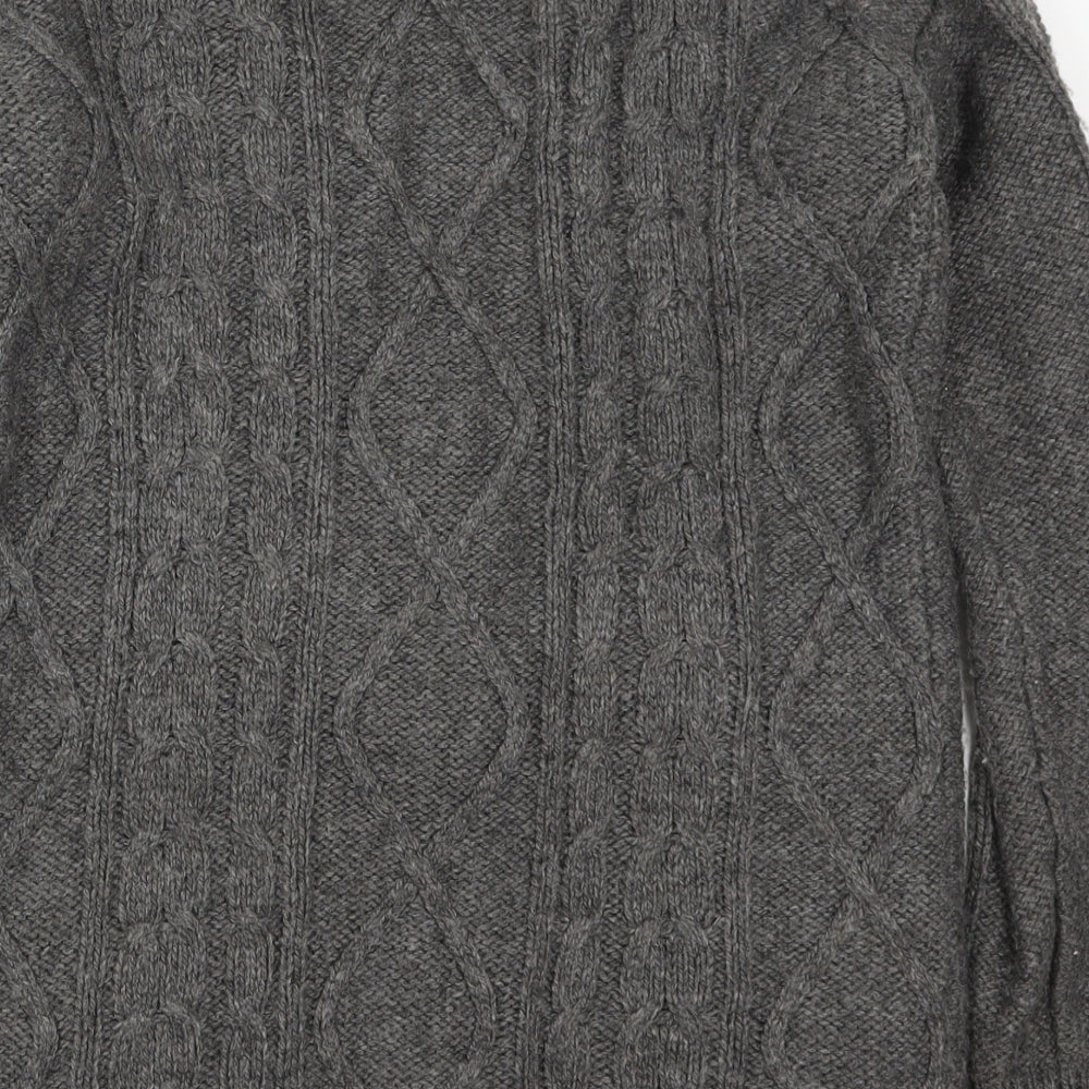 Papaya Womens Grey   Cardigan Jumper Size S