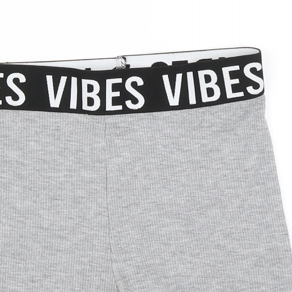 Primark Girls Grey   Compression Shorts Size 7-8 Years - Cycle shorts