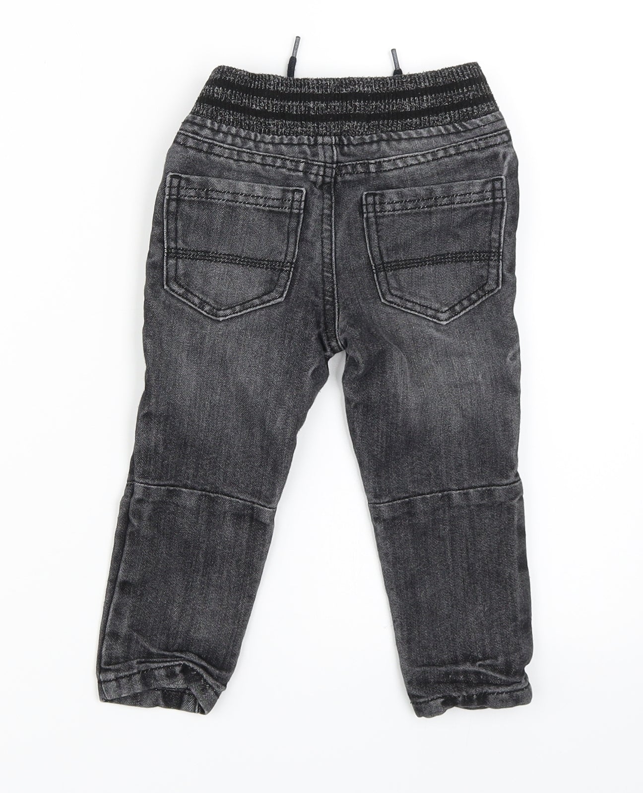 Primark Boys Black  Denim Capri Jeans Size 18-24 Months