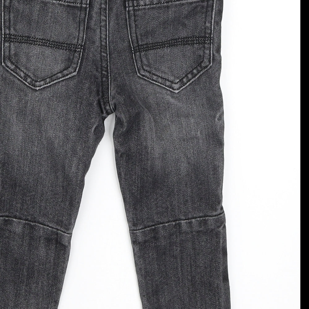 Primark Boys Black  Denim Capri Jeans Size 18-24 Months