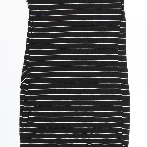 New Look Womens Black Striped  Bodycon  Size 10