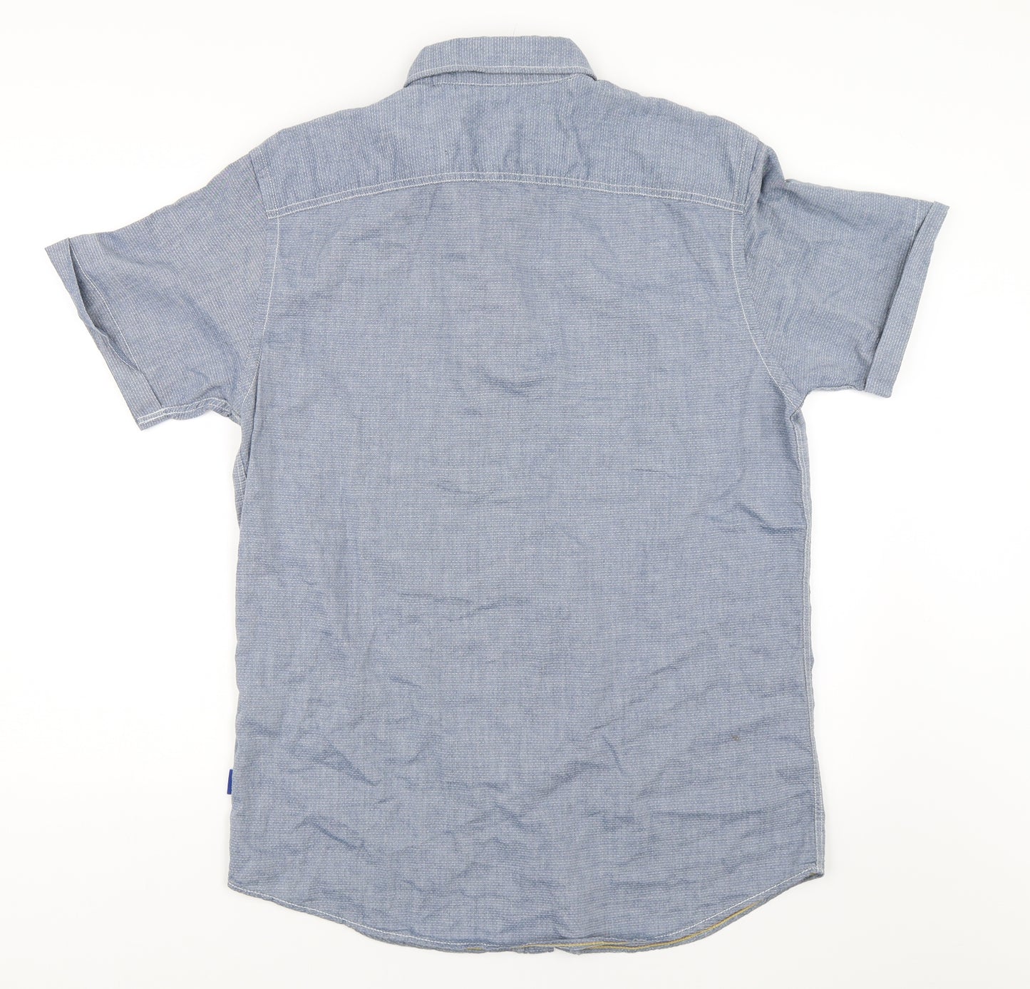 JACK & JONES Mens Blue    Button-Up Size L