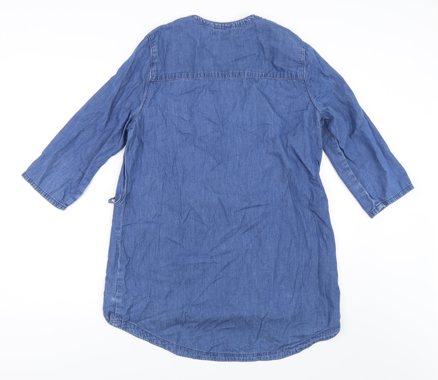 George Womens Blue  Denim Tunic Blouse Size 12