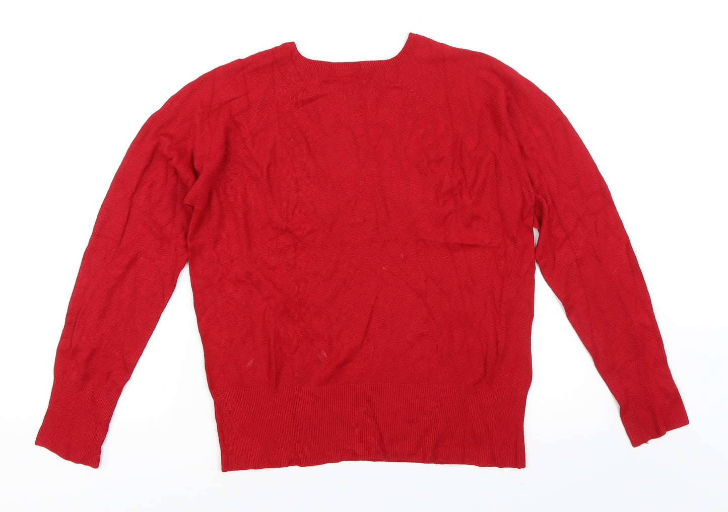 Marks and Spencer Womens Red   Pullover Jumper Size 18