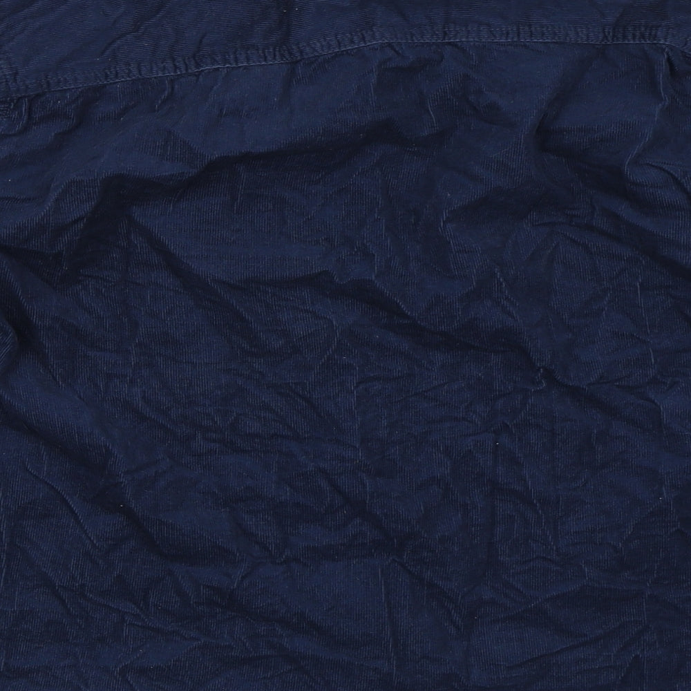 Cedar Wood State Mens Blue  Corduroy  Button-Up Size M