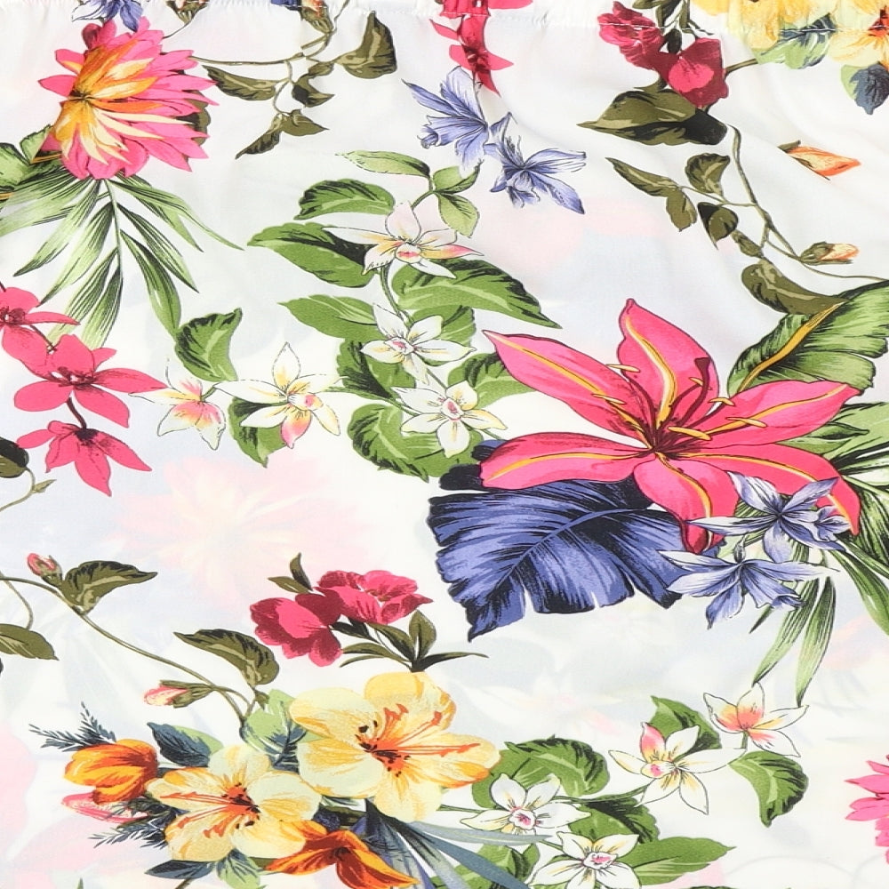 F&F Womens Ivory Floral  Basic Blouse Size 18