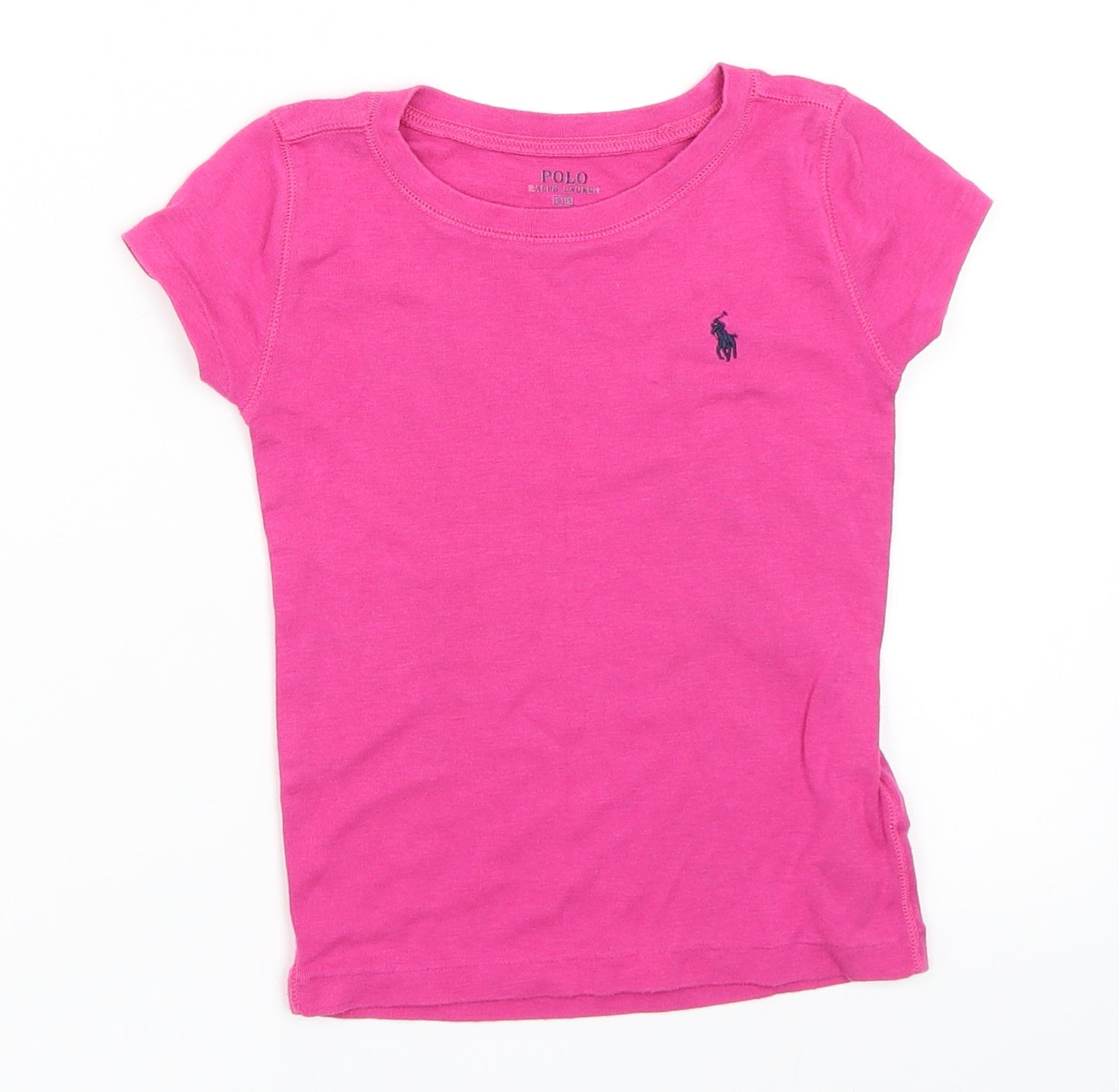 Polo Ralph Lauren Girls Pink   Basic T-Shirt Size 5 Years