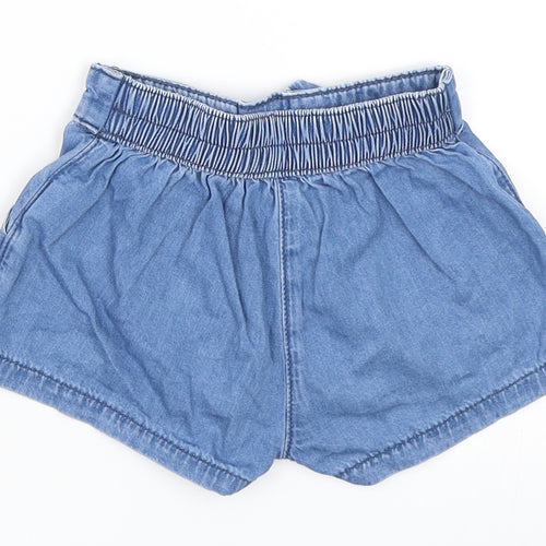 Mini Club Girls Blue  Denim Cropped Trousers Size 12-18 Months