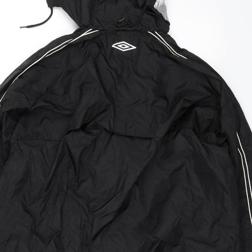 Umbro Boys Black   Anorak Coat Size 2XL