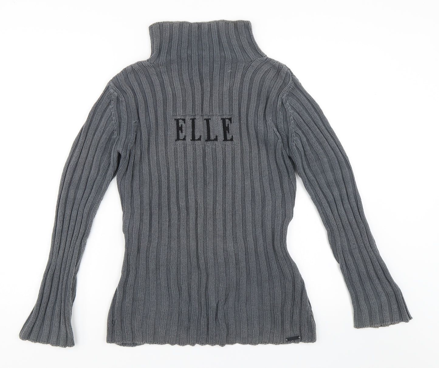 ELLE Womens Grey   Pullover Jumper Size M