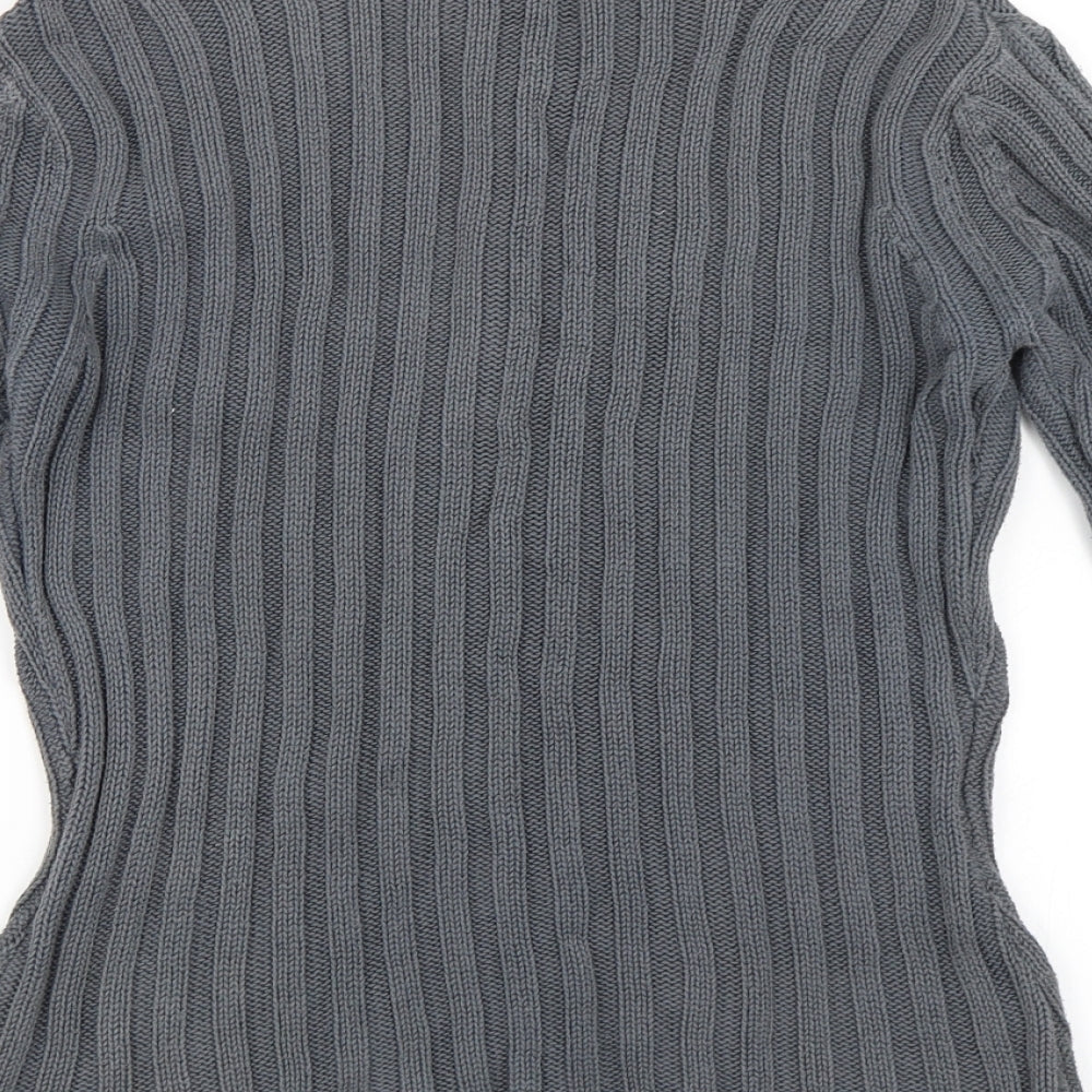 ELLE Womens Grey   Pullover Jumper Size M