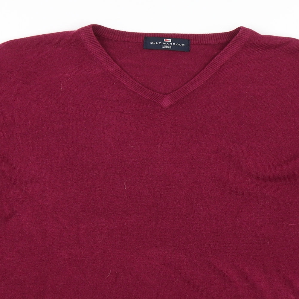 Blue Harbour Mens Purple   Pullover Jumper Size XL