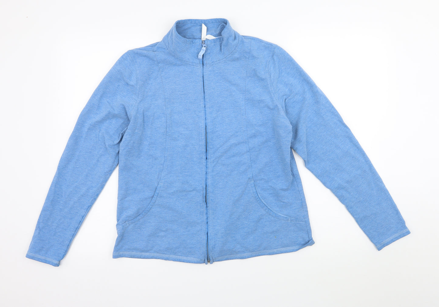 Marks & Spencer Womens Blue   Full Zip Sweatshirt Size 16