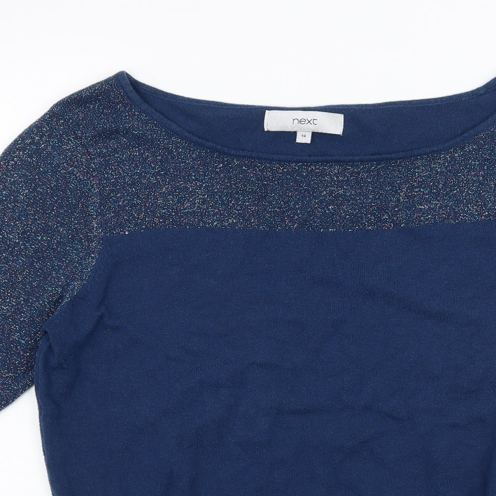 NEXT Womens Blue  Knit Pullover Jumper Size 14