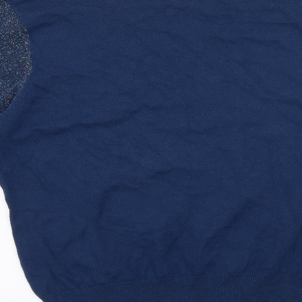 NEXT Womens Blue  Knit Pullover Jumper Size 14