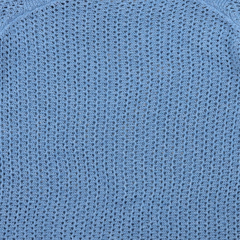 Limited Collection Womens Blue  Knit Pullover Jumper Size 12