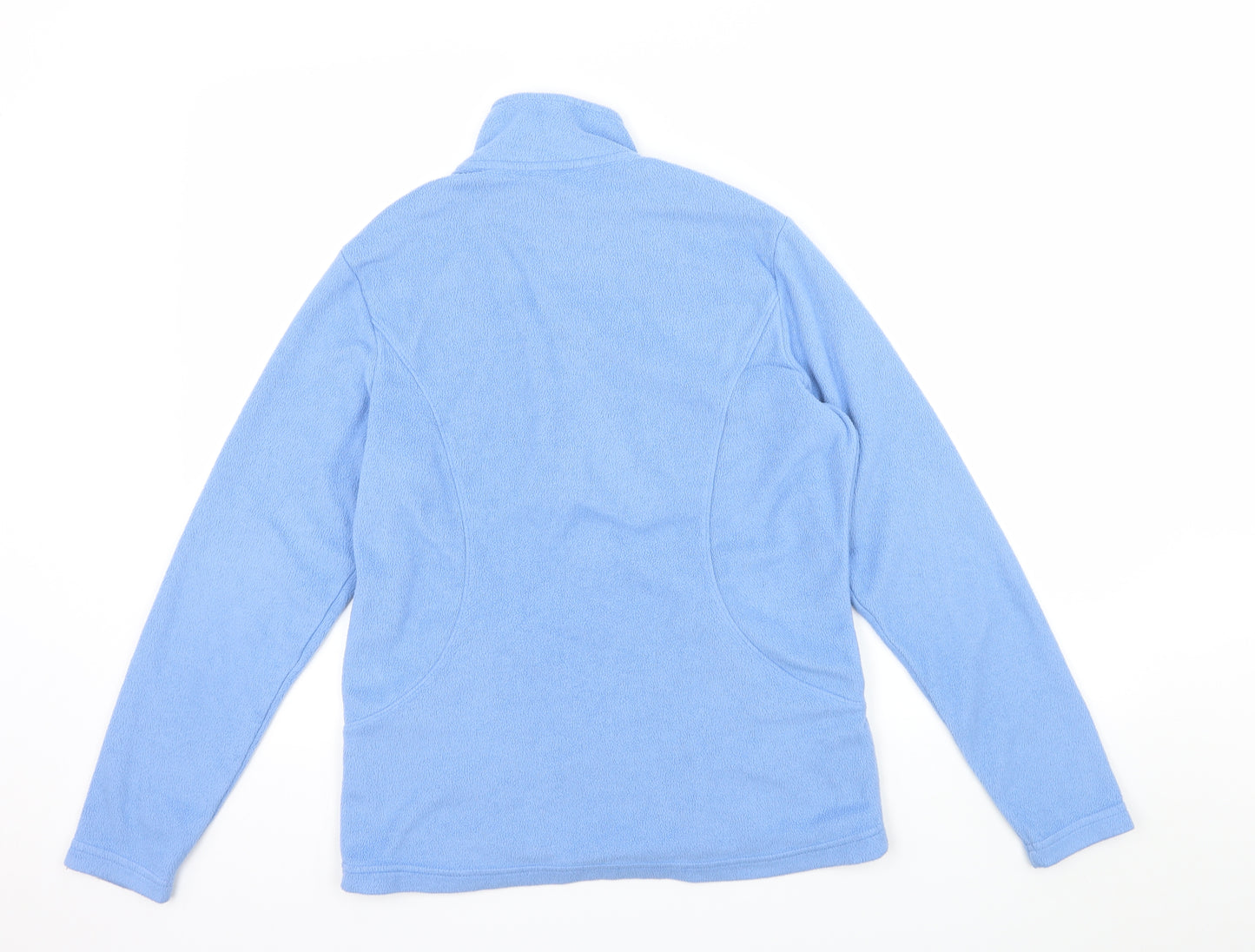 M&S Womens Blue  Fleece Full Zip Sweatshirt Size 12
