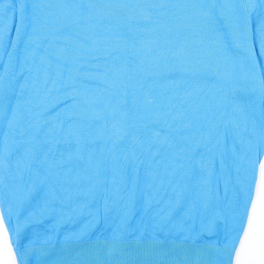 PEP&CO Womens Blue  Knit Cardigan Jumper Size 12