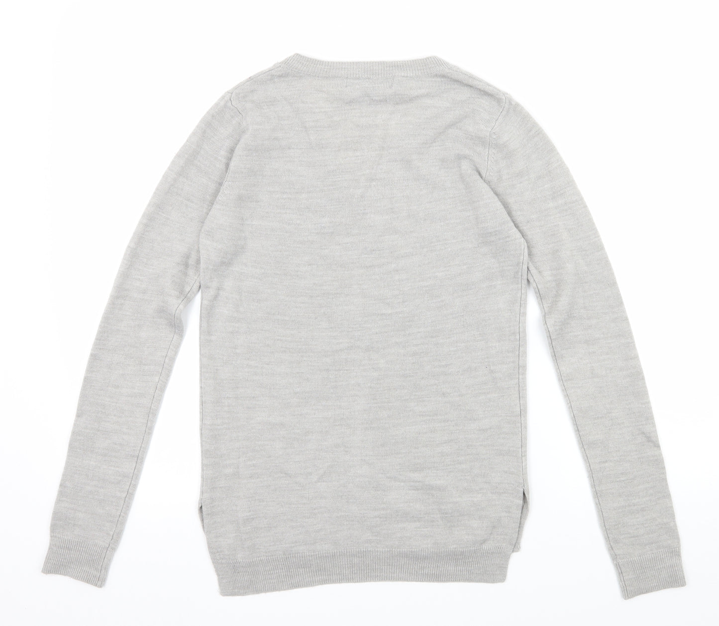 Atmosphere Womens Grey  Knit Pullover Jumper Size 4