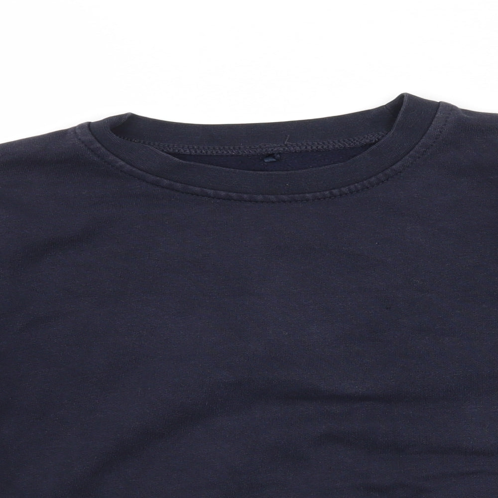 George Boys Blue  Jersey Pullover Sweatshirt Size 9-10 Years