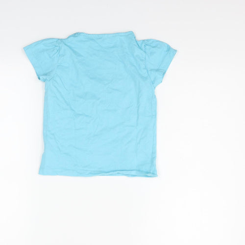 Board Angels Girls Blue   Basic T-Shirt Size 7-8 Years