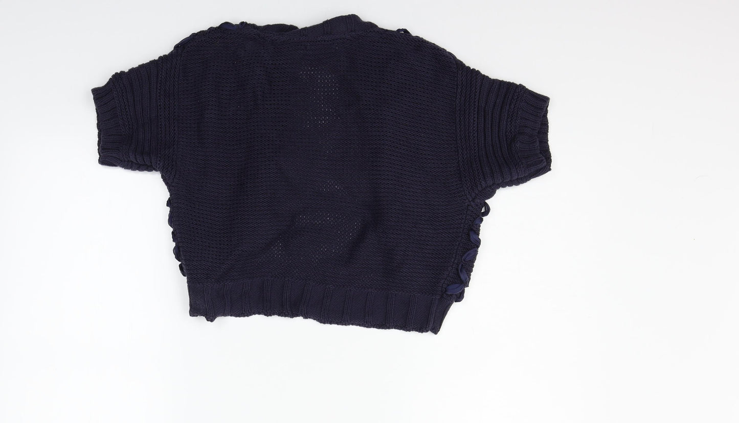 Per Una Womens Blue   Cardigan Jumper Size 14