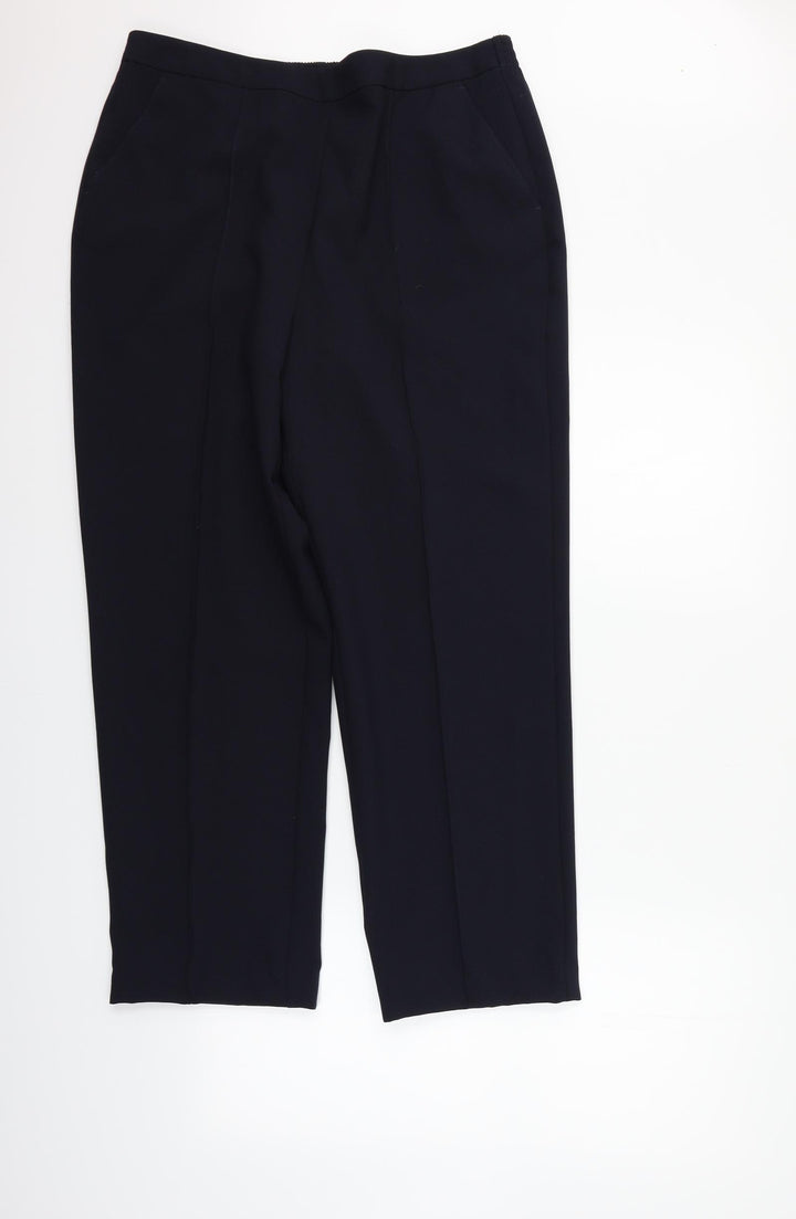 EWM Womens Blue Trousers Size 32 in L25 in