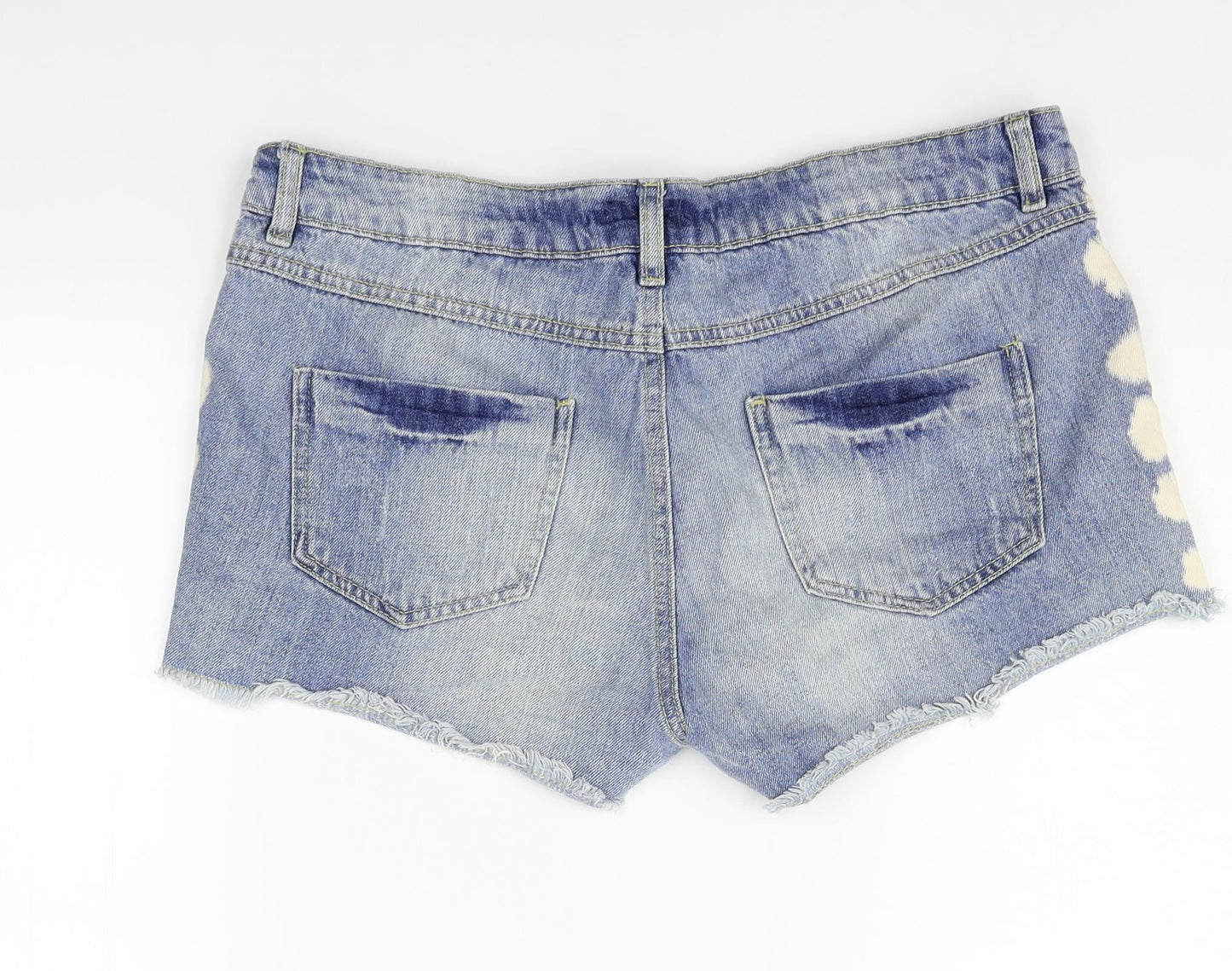 F&F Womens Blue   Hot Pants Shorts Size 14