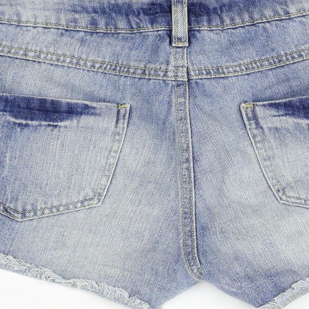 F&F Womens Blue   Hot Pants Shorts Size 14