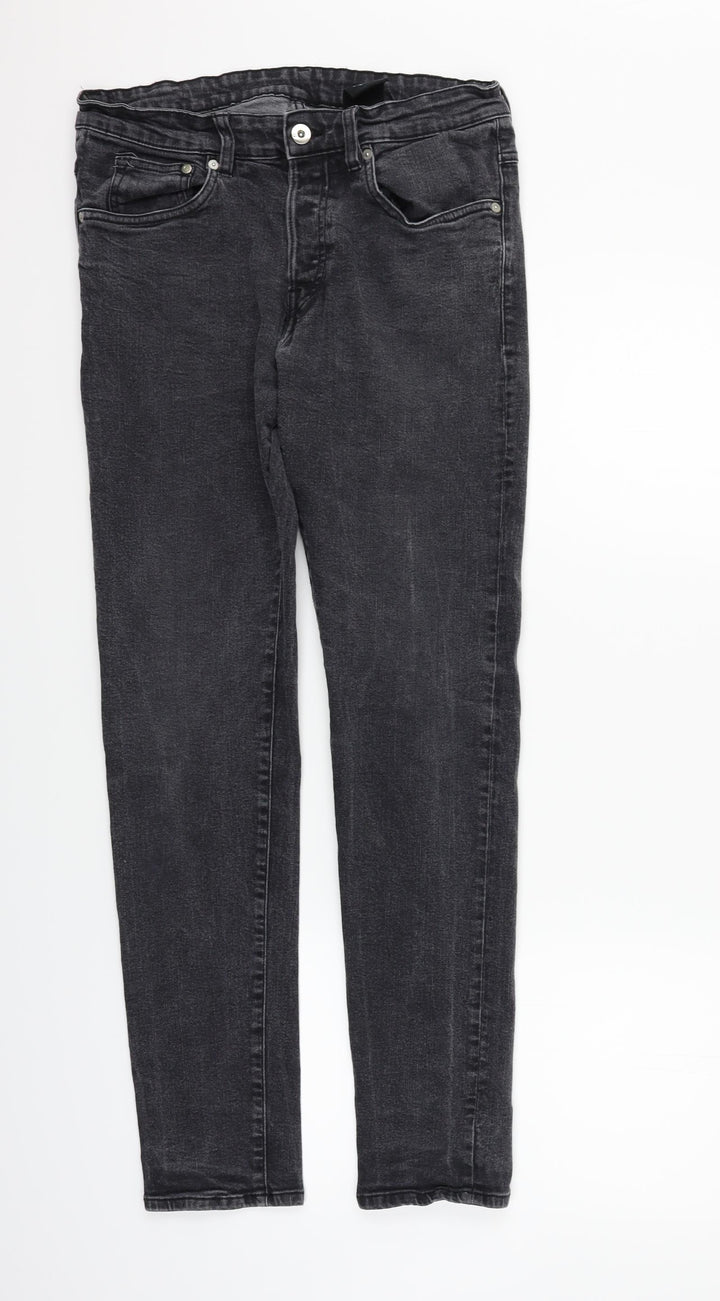 H&M Womens Grey Straight Jeans Size 30 in L32 in